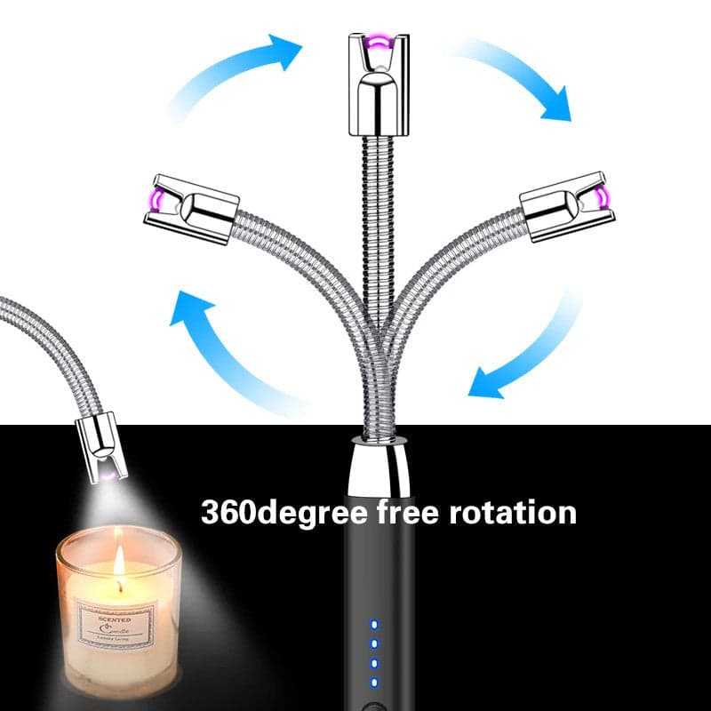 USB Rechargeable Arc Lighter – Windproof & Flameles